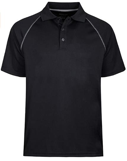 YESFASHION Men's Golf Polo Shirts Short Sleeve Collared T Shirt Grey