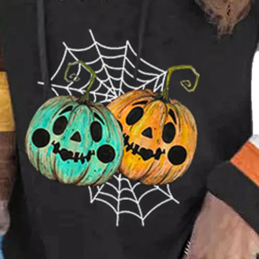 YESFASHION Halloween Casual Loose Long Sleeve T-shirt