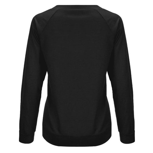 YESFASHION Santa Print Slouchy Raglan Sleeve Women Sweatshirts