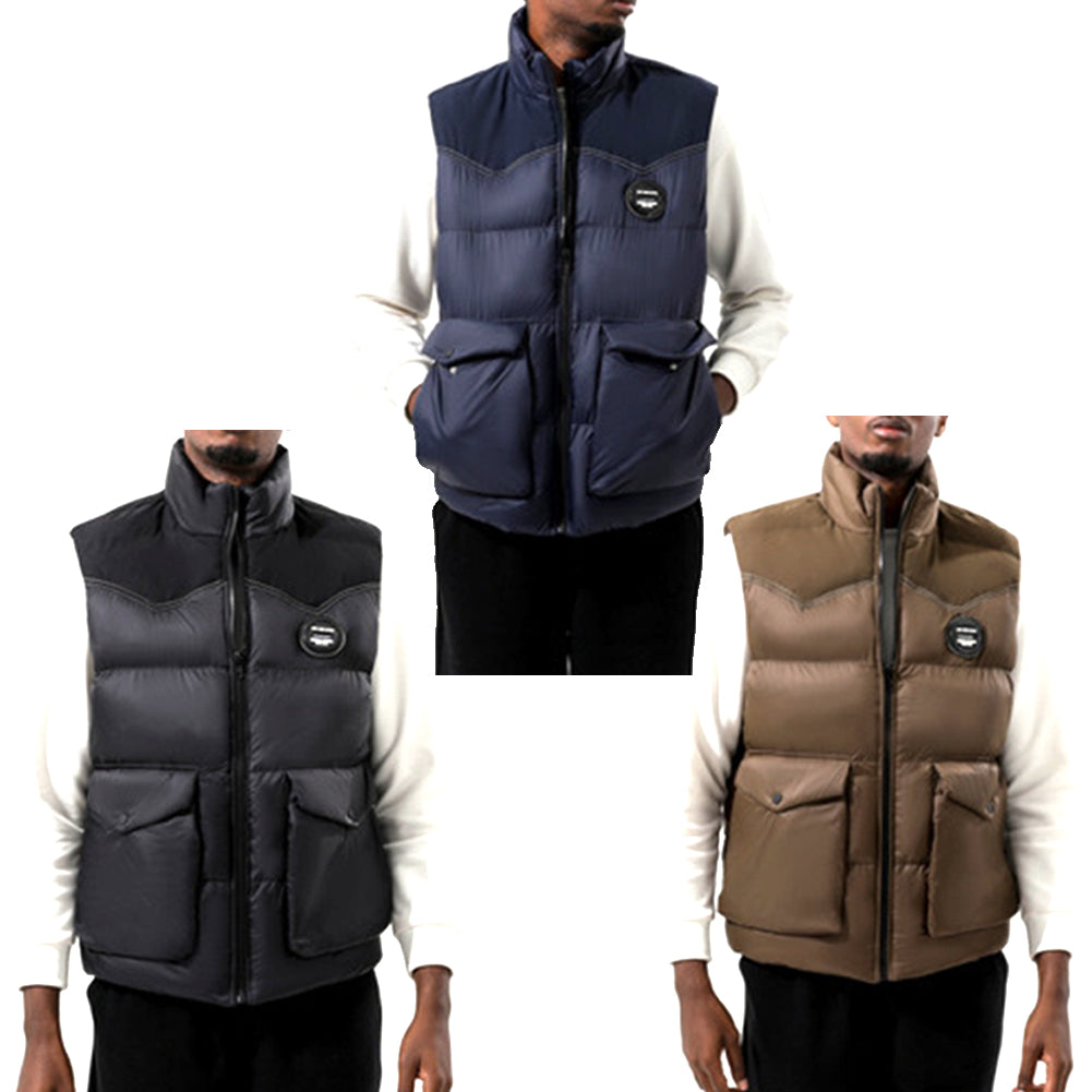 YESFASHION Plus Size Casual Bread Vest Jacket