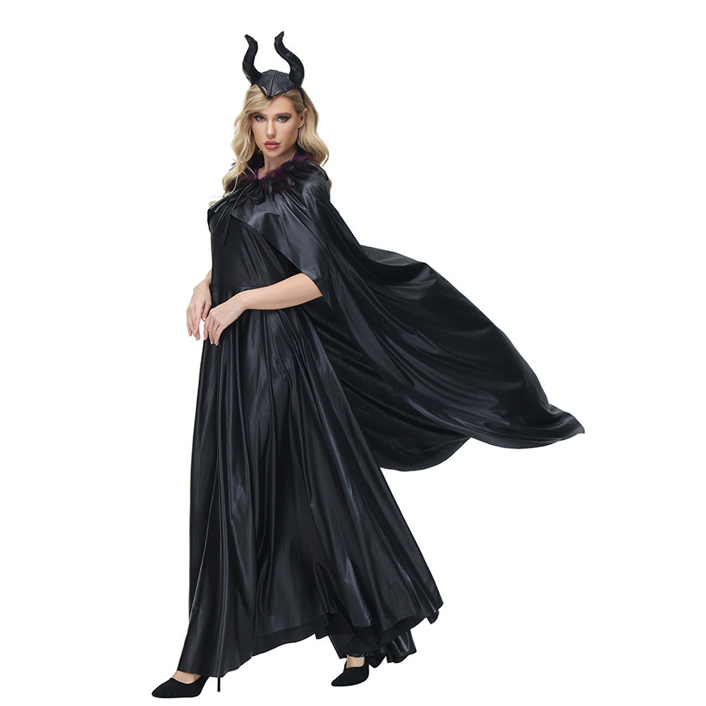 YESFASHION Maleficent Sleeping Dark Queen Cosplay Plays