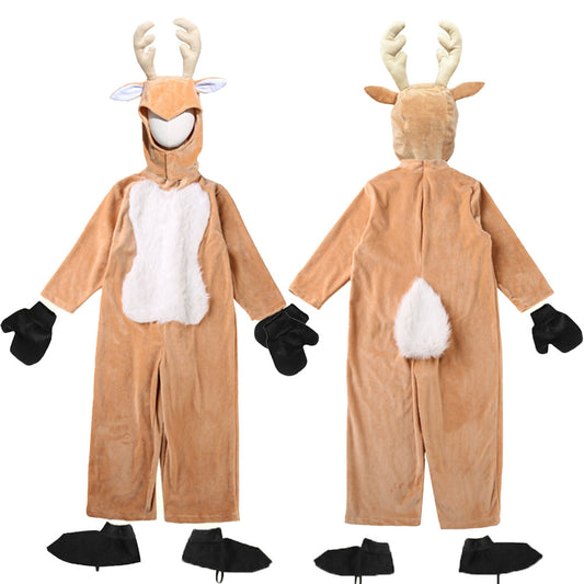 YESFASHION Cosplay Animal Play Elk Christmas Reindeer Costume
