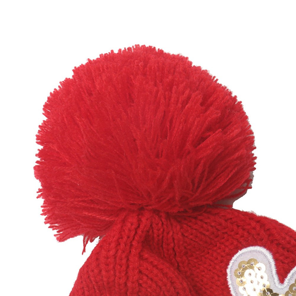 YESFASHION Children Christmas Knitted Hat Winter Hats