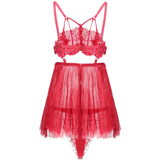 YESFASHION Sexy See-through Sexy Lingerie Ladies Pajamas