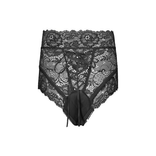 YESFASHION Women See-through Sexy Underwear Briefs High Waist