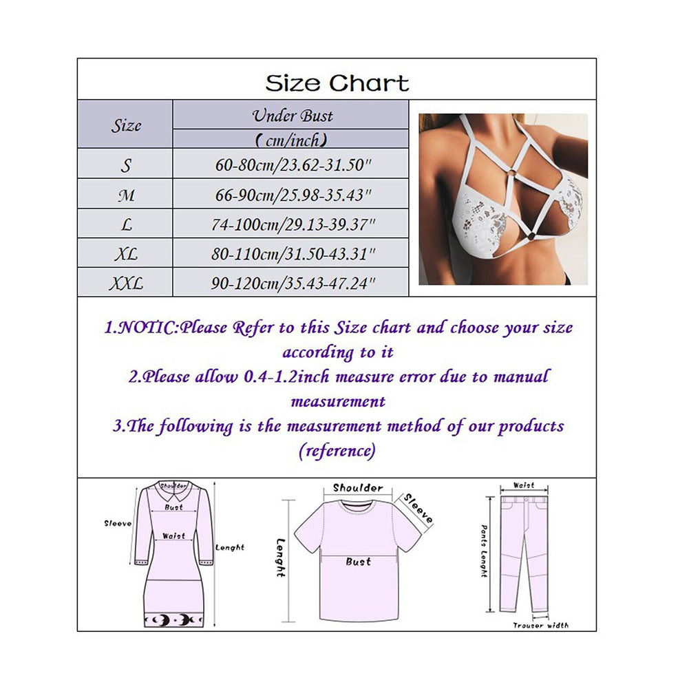 YESFASHION Sexy Lingerie Sexy Fashion Lace Straps Halter Neck Bras