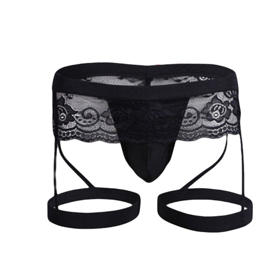 YESFASHION Sexy Underwear Lace Transparent Leggings