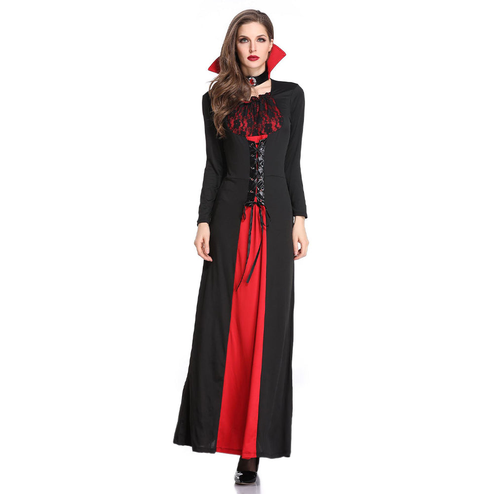 YESFASHION Halloween Costume Queen Dress Easter Female