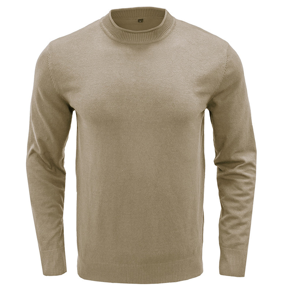 YESFASHION Men Knitwear Bottom Round Neck Casual Sweaters