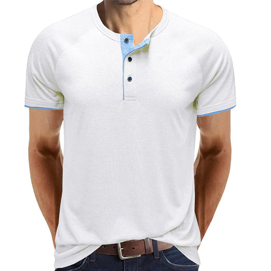 YESFASHION Summer Foreign Trade Men Short-sleeved T-shirt