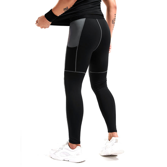 YESFASHION Men Contrast Gym Pants With Pockets