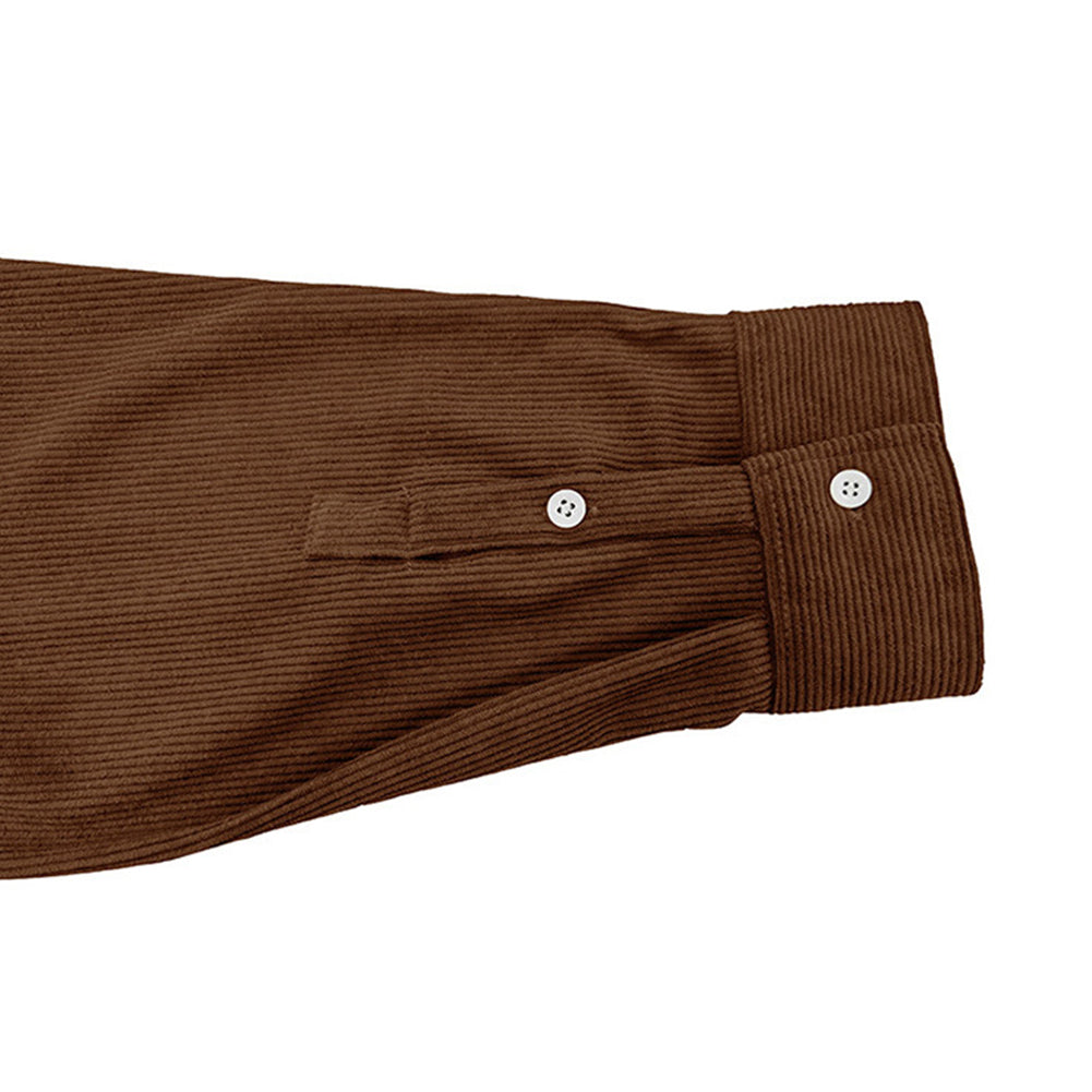 YESFASHION Corduroy Men Shirts