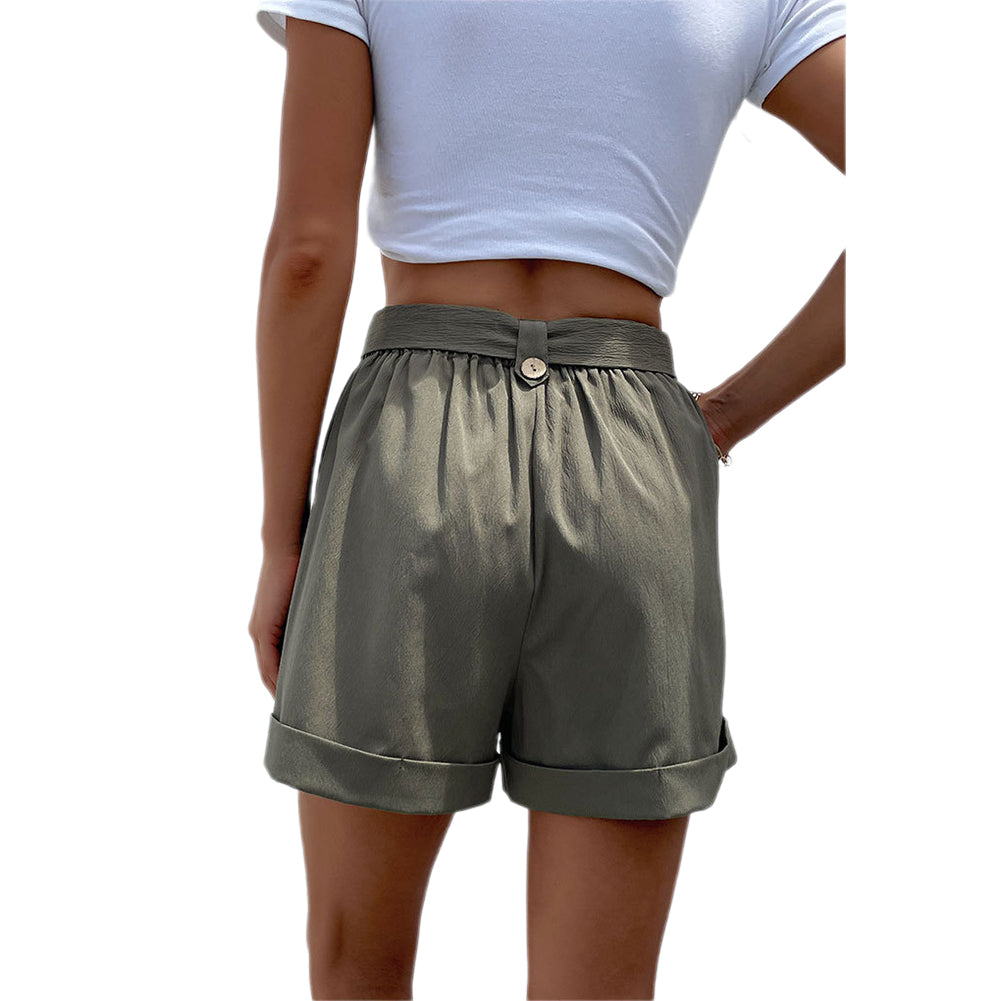 YESFASHION Women Clothing Pants Summer Casual Shorts