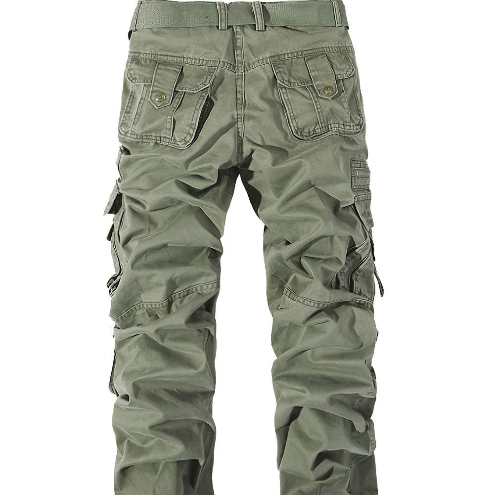 YESFASHION Men Pants Multi-pocket Camouflage Outdoor Sports Pants