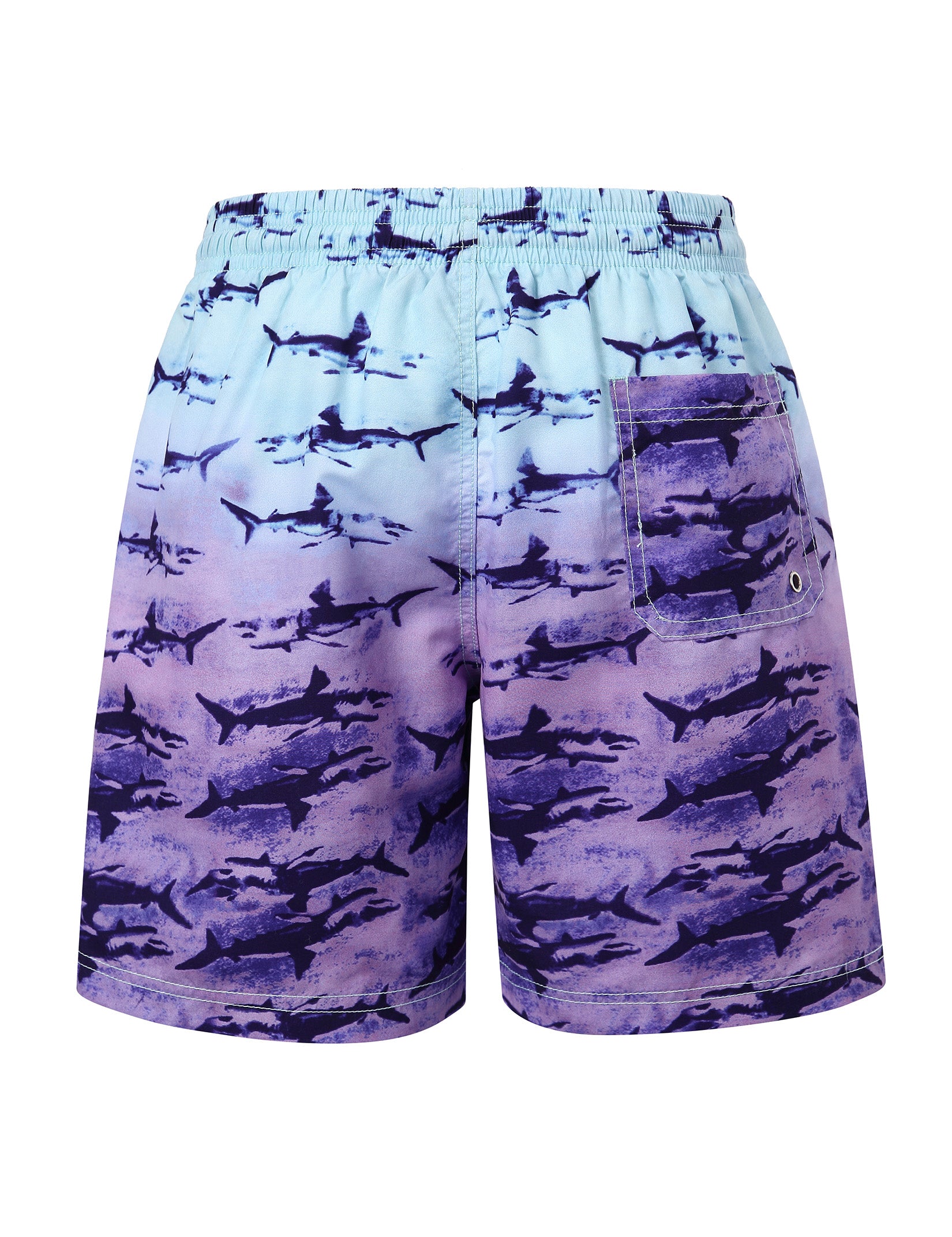 Boys Swim Trunks Quick Dry Swimwear Mesh Bathing Suit UPF 50+ Swimsuits with Mesh Lining 6-8 Years Shark