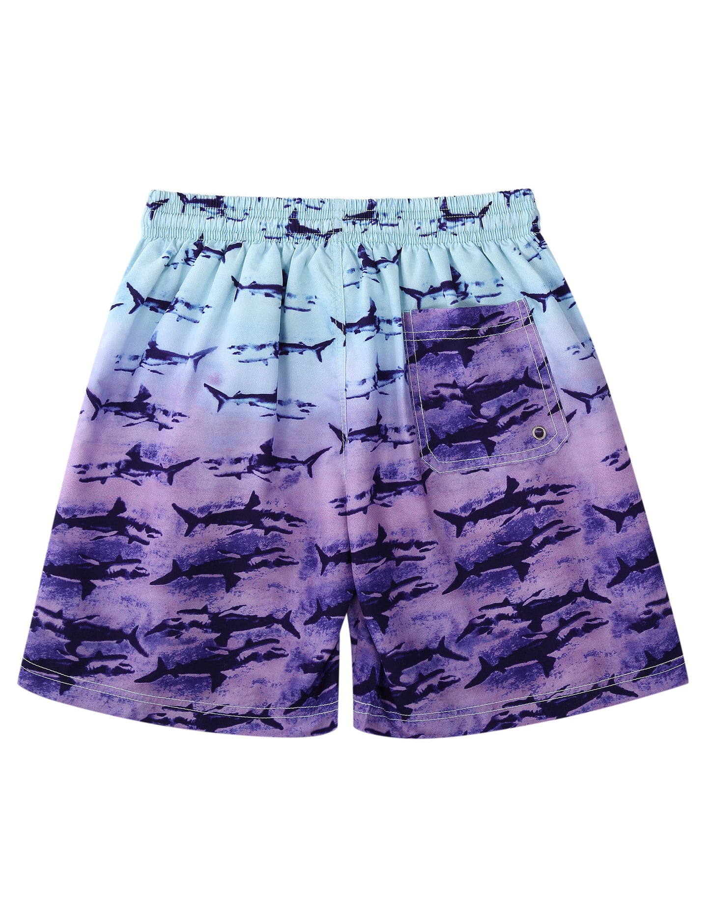 Boys Swim Trunks Quick Dry Swimwear Mesh Bathing Suit UPF 50+ Swimsuits with Mesh Lining 6-8 Years Shark