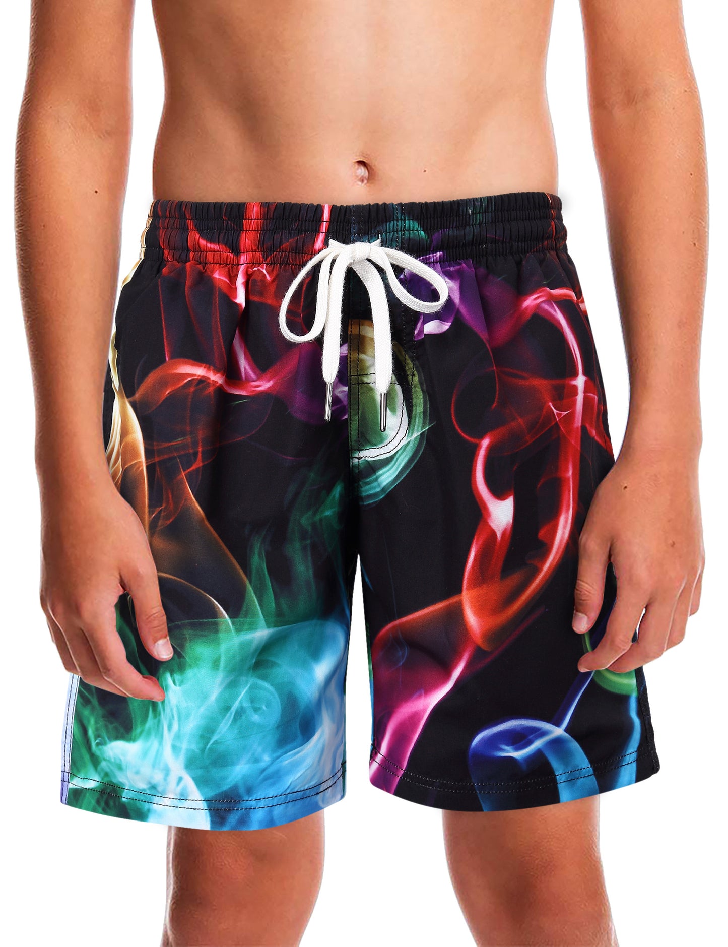 Boys Swim Trunks Quick Dry Swimwear Mesh Bathing Suit UPF 50+ Swimsuits with Mesh Lining 6-8 Years Shark