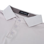 YESFASHION Men's Casual Golf Polo Short Sleeve Shirts Dark Grey