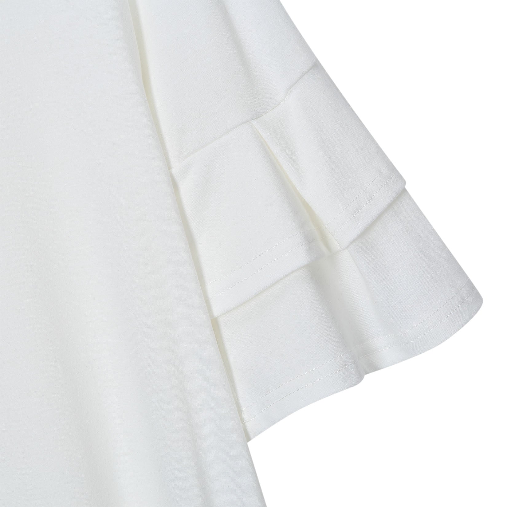 YESFASHION Women's Swing V Neck Ruffle Shift Dress