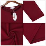 Women's Short Sleeve Tunics Swing Tops Summer Casual V Neck Blouses Loose Basic T-Shirts