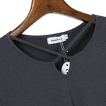 Women's Short Sleeve Tunics Swing Tops Summer Casual V Neck Blouses Loose Basic T-Shirts