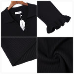 YESFASHION Women's Off Shoulder Top Long Sleeve T-Shirt Black