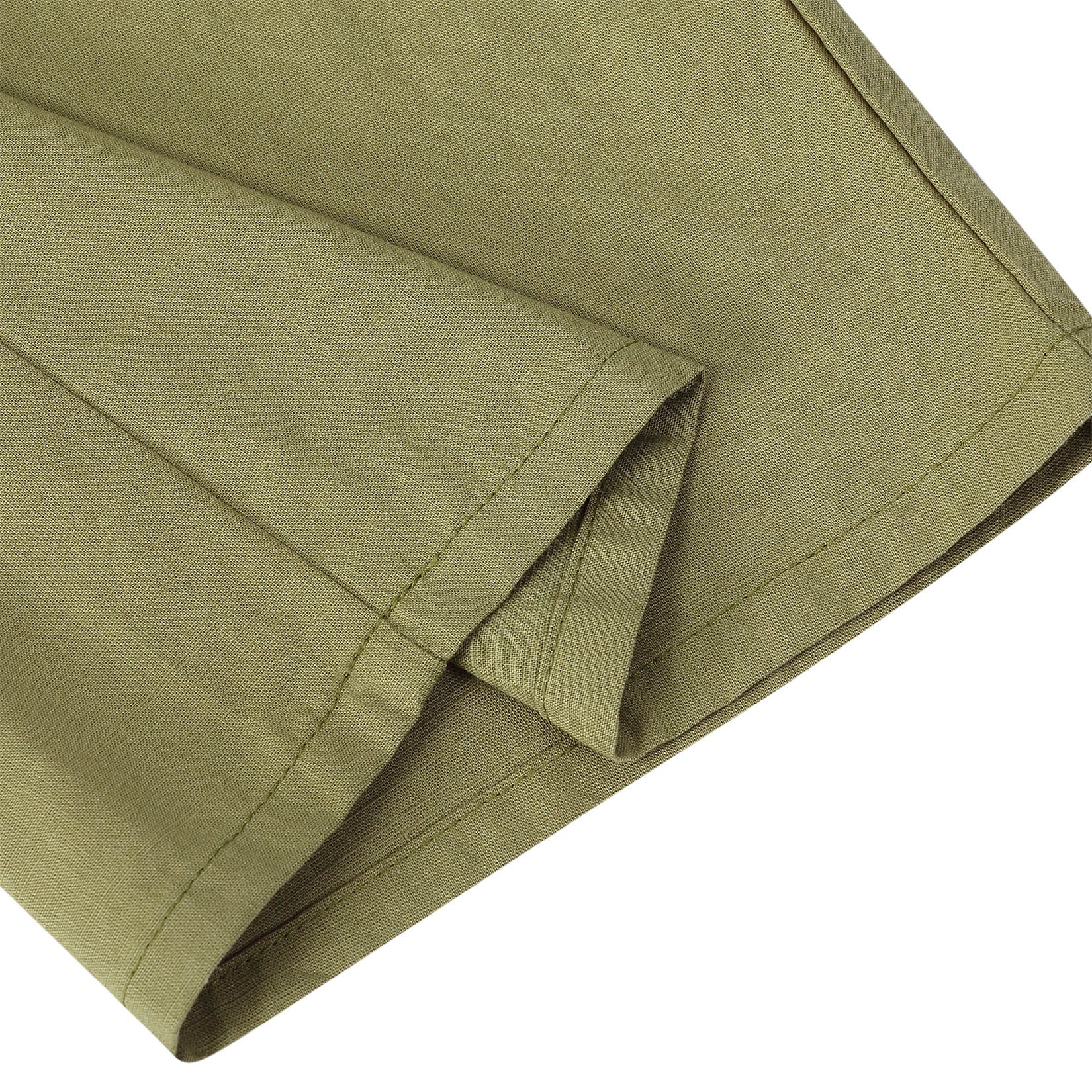 YESFASHION Womens Cotton Linen Pants High Waisted Wide Leg