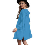YESFASHION Pocket Hooded Long Sleeve Cardigan Women Sweaters