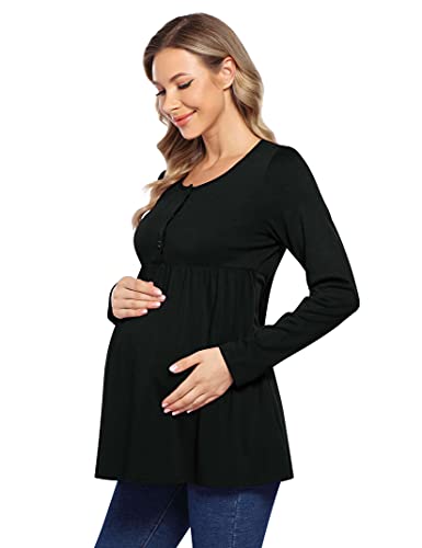 Maternity Tops Women's Casual Maternity Tunic Tops Nursing Tee Shirt Casual Clothes