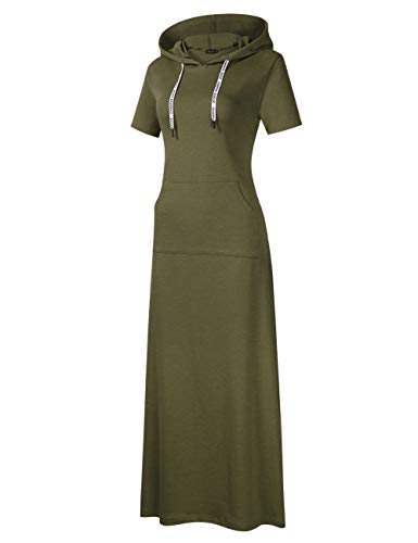 Ladies Slim Fit Sweatshirt Dress Hoodie