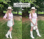 YESFASHION Womens Short Sleeve Polo Sweaters Ruffle Knit Tops