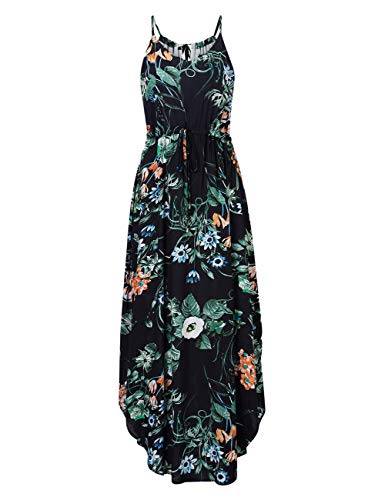 Women Strapless Maxi Boho Vintage Summer Beach Floral Print Hawaiian Party Long Dress