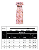 Maternity Dress Women's Off Shoulder Floral Print Casual Maxi Boho Dress