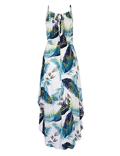 Women Strapless Maxi Boho Vintage Summer Beach Floral Print Hawaiian Party Long Dress