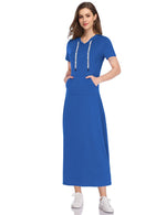 Ladies Slim Fit Sweatshirt Dress Hoodie