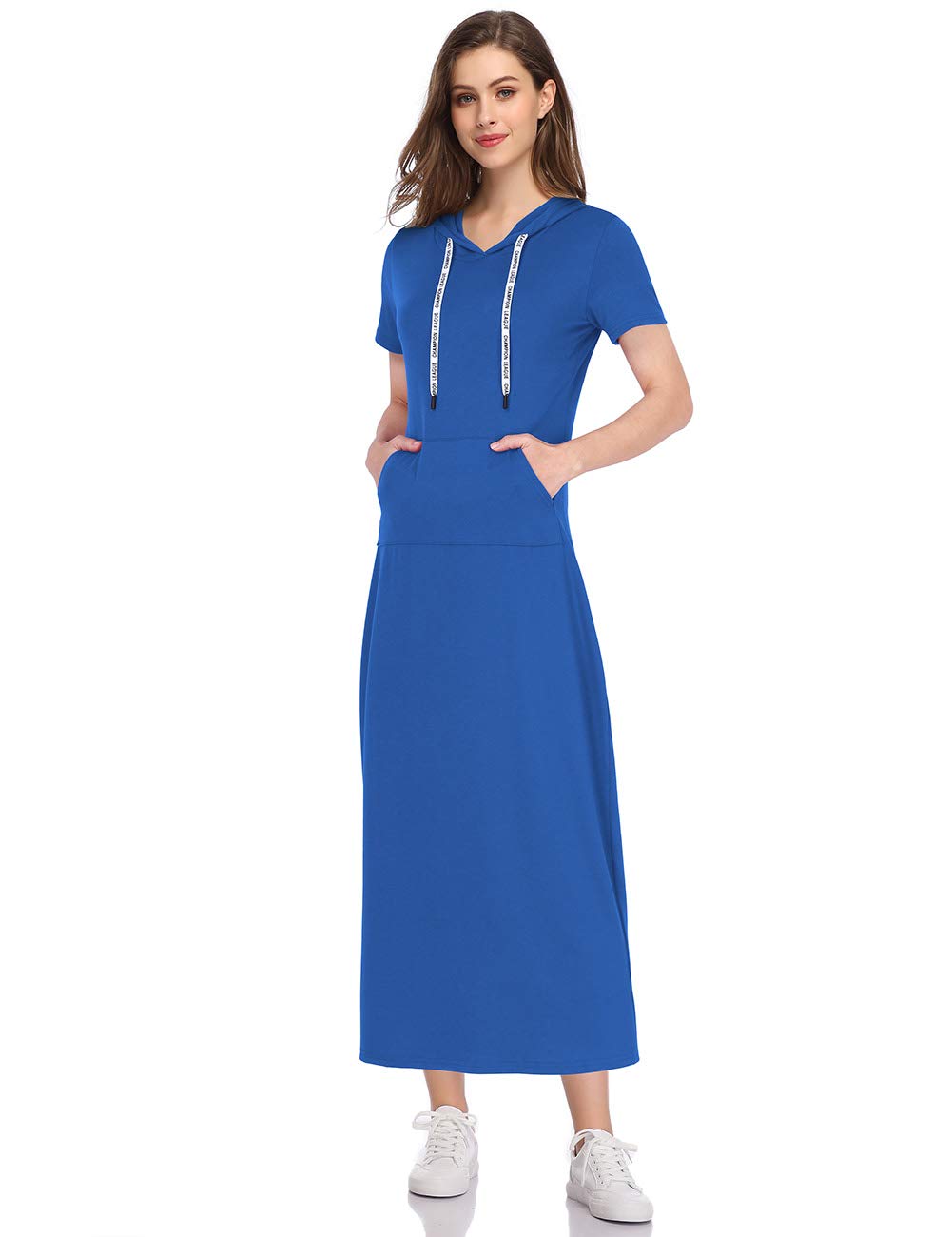 Ladies Slim Fit Sweatshirt Dress Hoodie