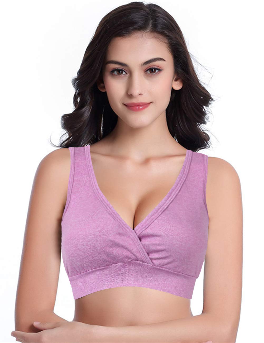 Maternity Bra/Nursing Bra Women's Super Soft Cotton Wireless Nursing Bra for Breast Feeding