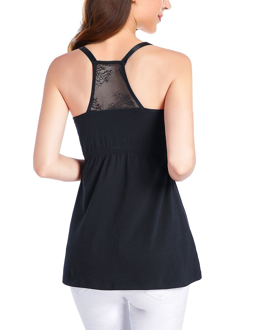 Maternity Dress 3Pack Nursing Tank Top,Breastfeeding and Nursing Undershirt,Nursing Camisole Top