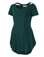 Maternity Shirts 2019 Women's Maternity Tops Cold Shoulder Tunic Tops Casual Tops for Women