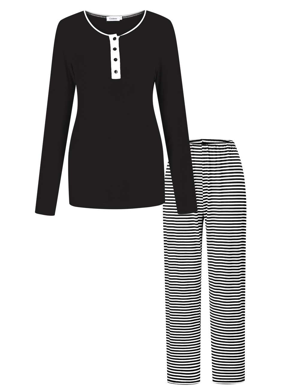 Maternity Pajama Women's Maternity Nursing Pajamas Set Long Sleeve Soft Breastfeeding Sleepwear