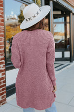 Women's Long Sleeve Cardigan Knit Jacket with Pockets