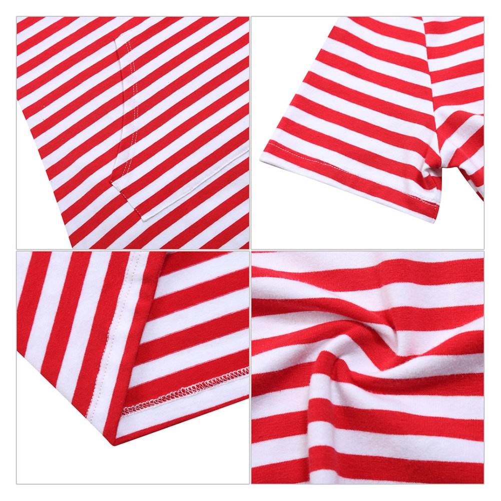 Women Pullover Pocket Sweatshirt Casual Dresses for Women (3X,Red,Short Sleeve)