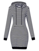 Women's Pullover Hoodie Kangaroo Pocket Sweatshirt Casual Dress