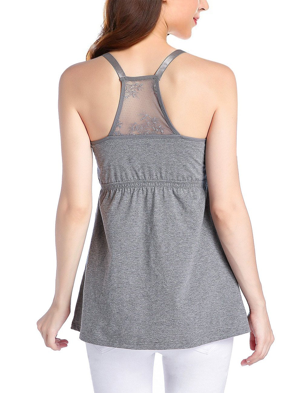 Maternity Dress 3Pack Nursing Tank Top,Breastfeeding and Nursing Undershirt,Nursing Camisole Top