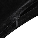 Women's Evening Sexy Spaghetti Strap Bodycon Sleeveless Backless Velvet Sexy Short Club Dress