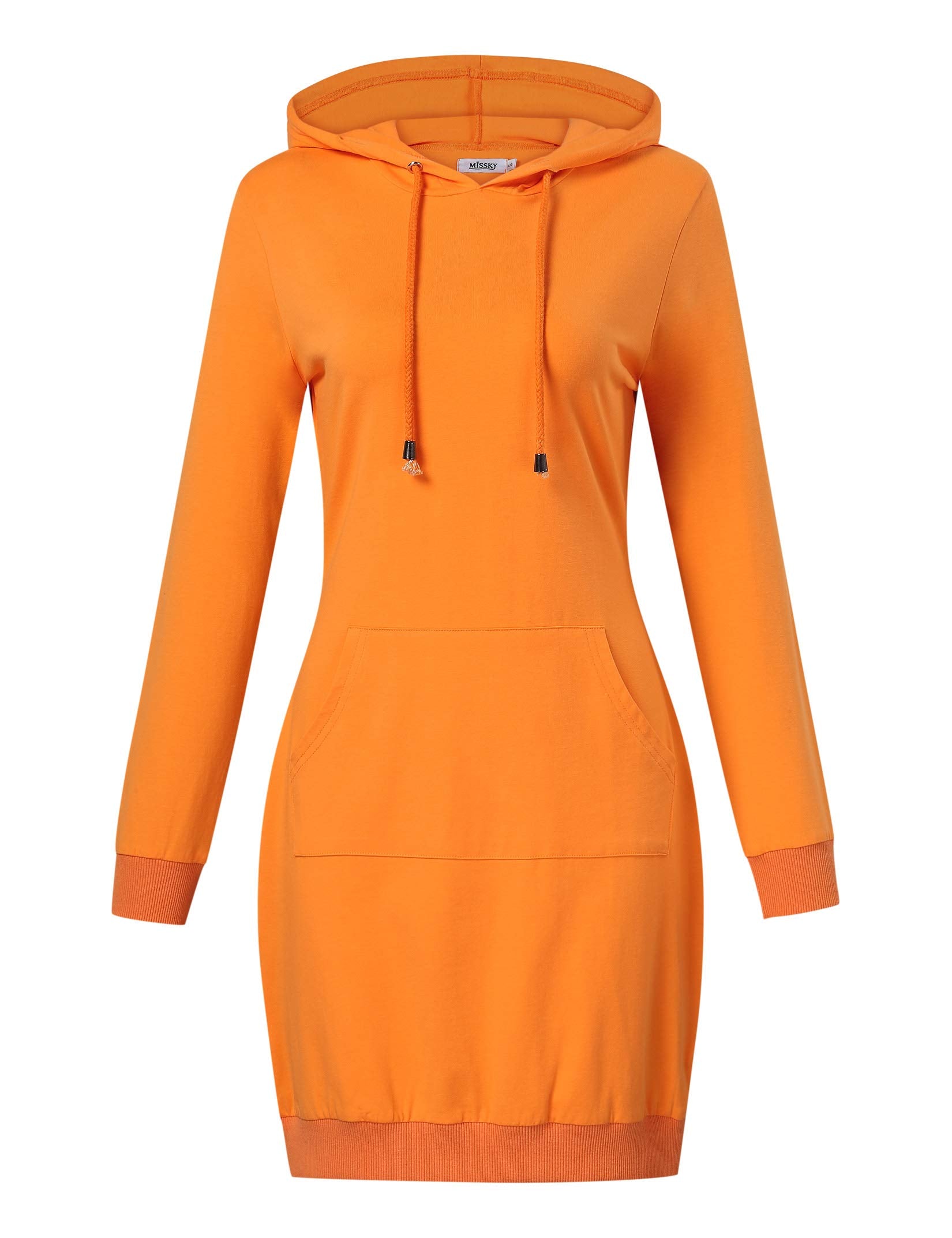 Women's Pullover Hoodie Kangaroo Pocket Sweatshirt Casual Dress