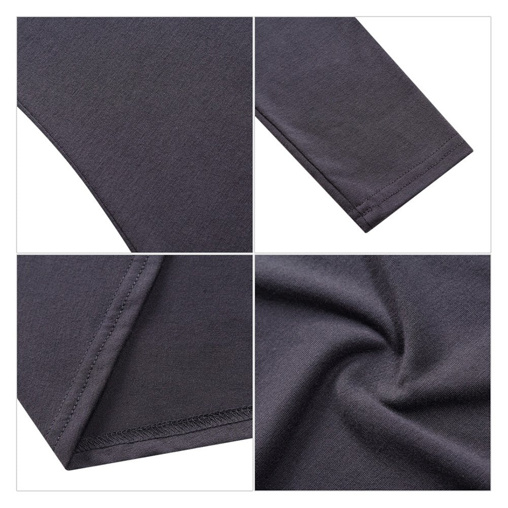 Women Tops Long Sleeve Tops Cowl Neck Pleated Casual Flare Tunic Top Blouse