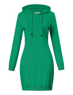 Women's Pullover Hoodie Kangaroo Pocket Sweatshirt Casual Dress