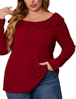 Women's Plus Size Long Sleeve T-Shirt