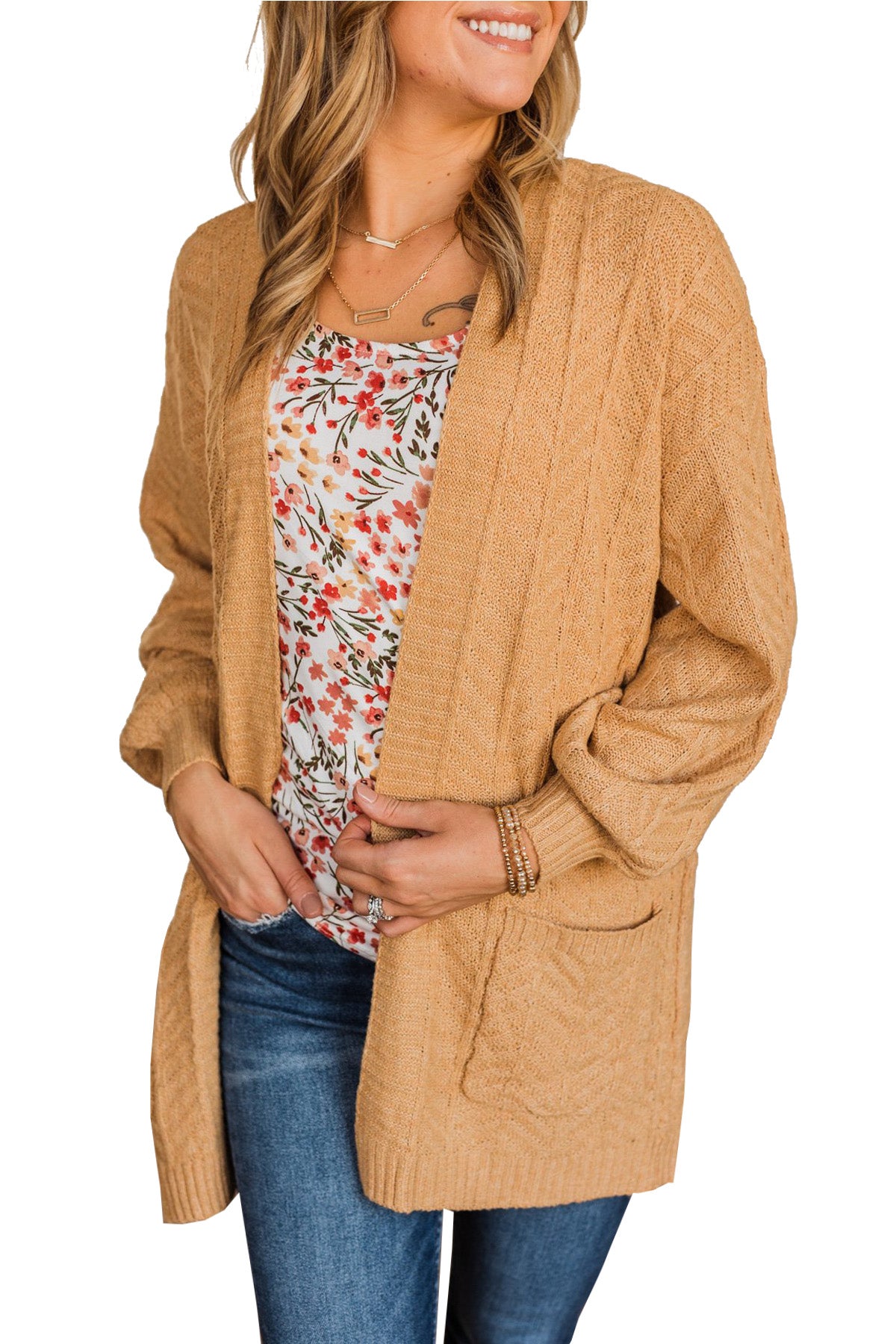 Women's Cardigan Chunky Knit Sweater Cardigan Jacket